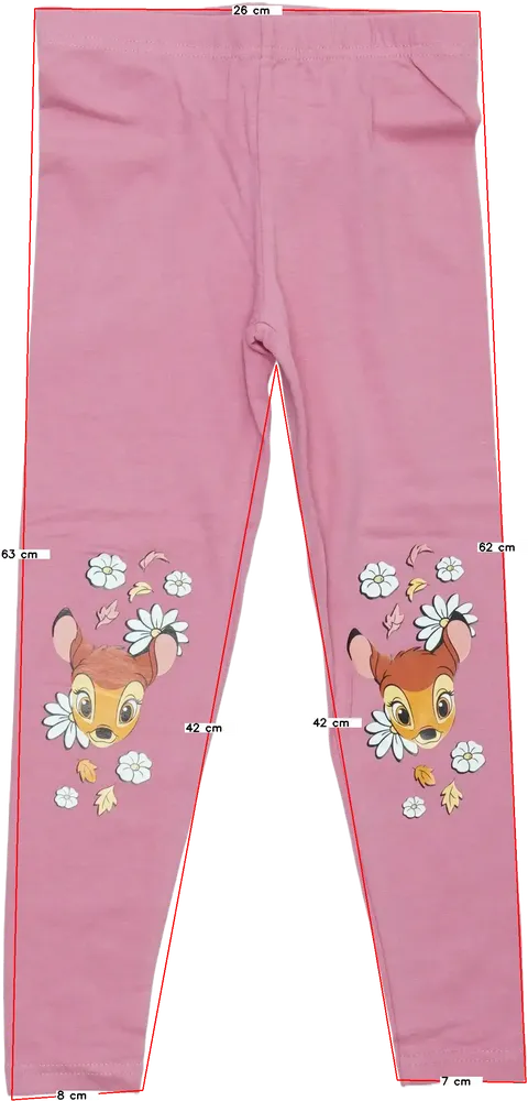 Rózsaszín Disney Leggings EU 116 / UK 6 év / US 6 év/S