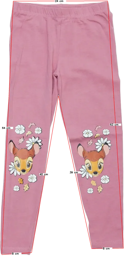 Rózsaszín Disney Leggings EU 122 / UK 7 év / US 7 év/M