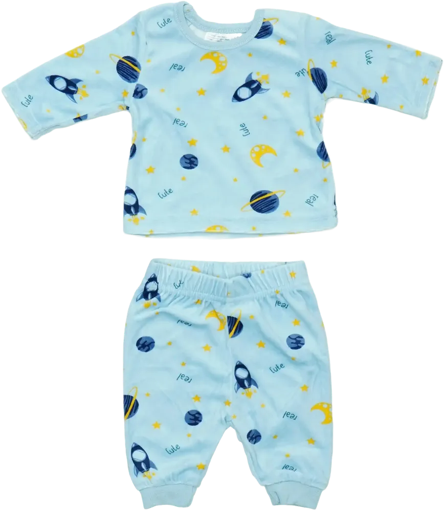 Kék Ergee 2 részes szett - Felsőruházat és nadrág EU 50 / UK Újszülött / US Újszülött