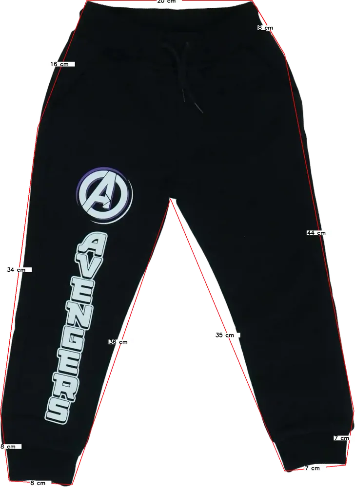 Fekete Marvel Melegítőnadrág EU 98 / UK 3 év / US 3T