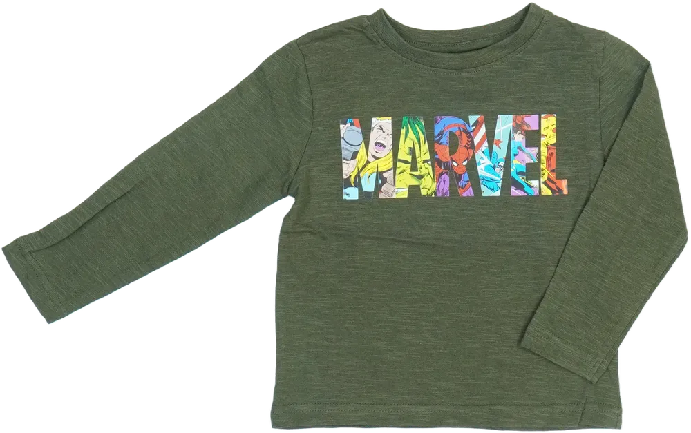 Zöld Marvel Hosszú ujjú felső EU 98 / UK 3 év / US 3T