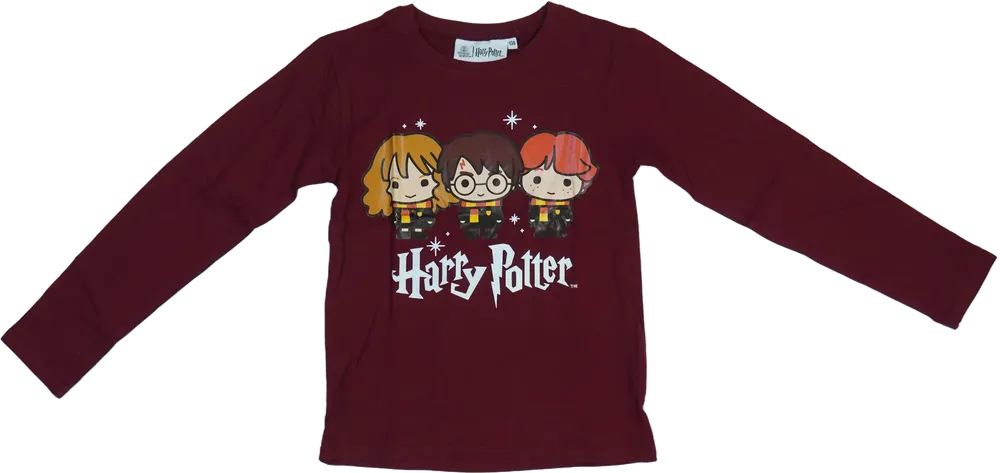 Burgundy Harry Potter Long sleeve top EU 134 / UK 9 years / US 9 years/L