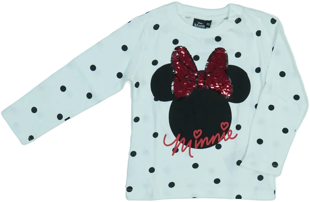 Fehér Disney Hosszú ujjú felső EU 110 / UK 5 év / US 5 év/XS