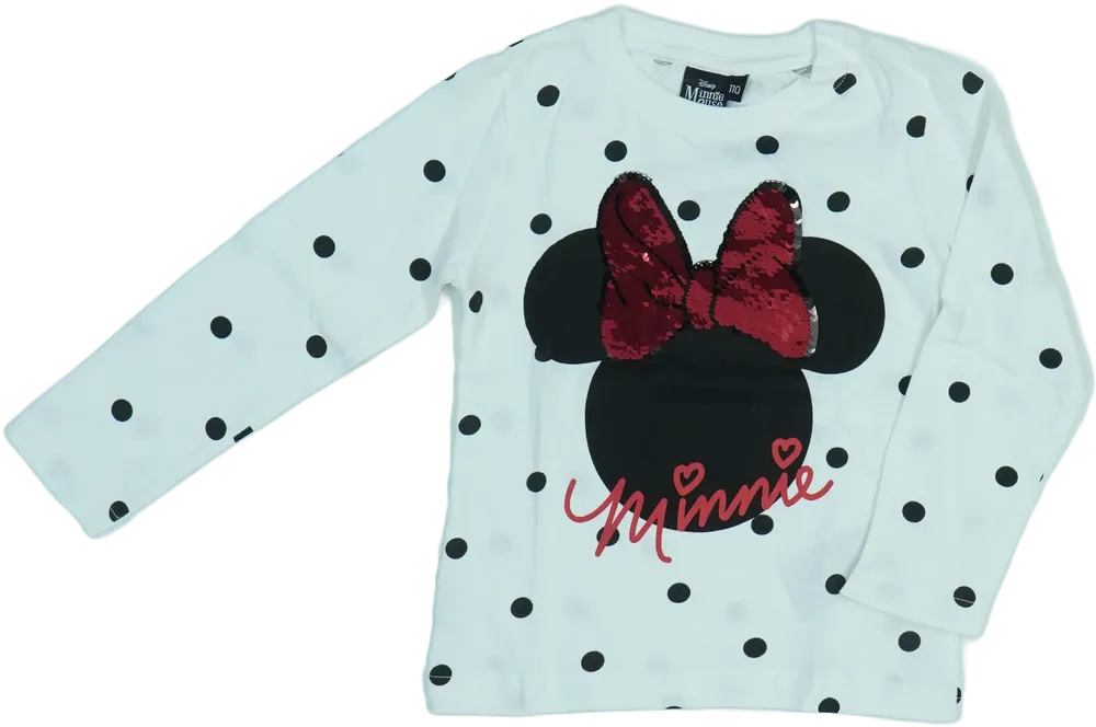 Fehér Disney Hosszú ujjú felső EU 110 / UK 5 év / US 5 év/XS