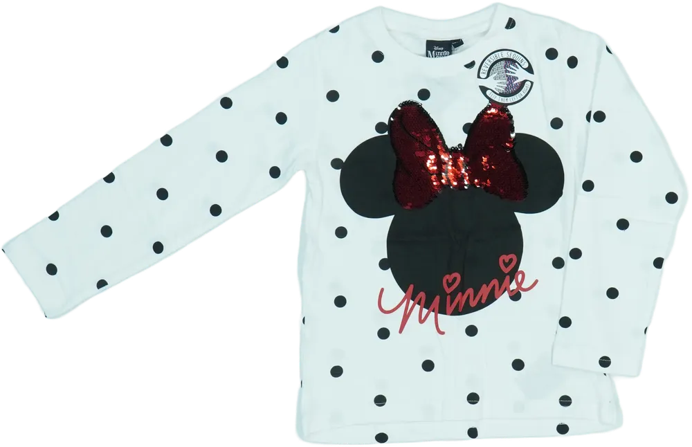 Fehér Disney Hosszú ujjú felső EU 122 / UK 7 év / US 7 év/M