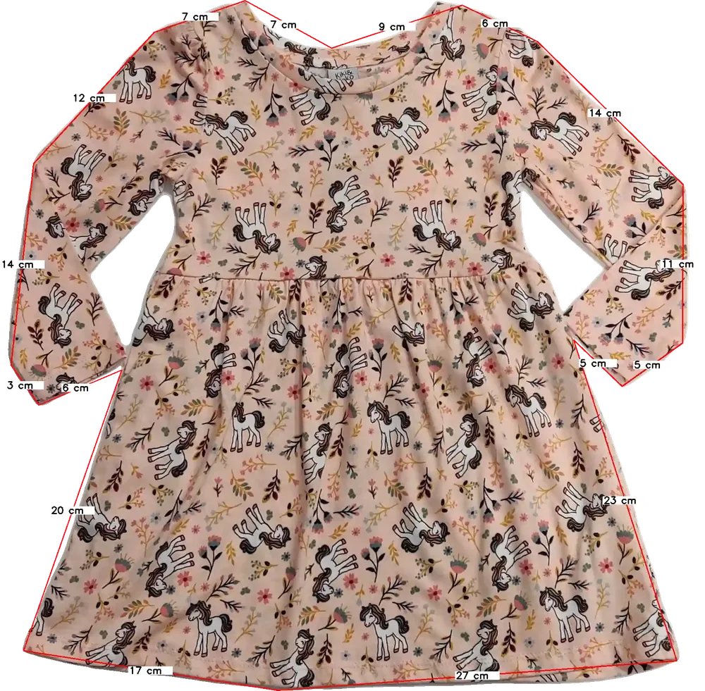 Rózsaszín Kiki&amp;Koko Ruha EU 98 / UK 3 év / US 3T