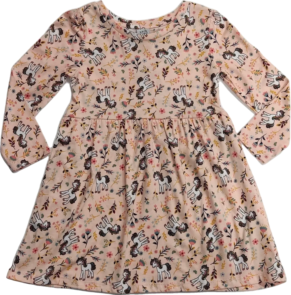 Rózsaszín Kiki&amp;Koko Ruha EU 98 / UK 3 év / US 3T