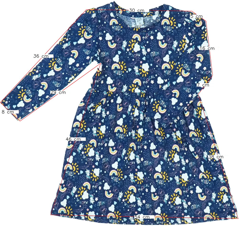 Kék Kiki&amp;Koko Ruha EU 116 / UK 6 év / US 6 év/S