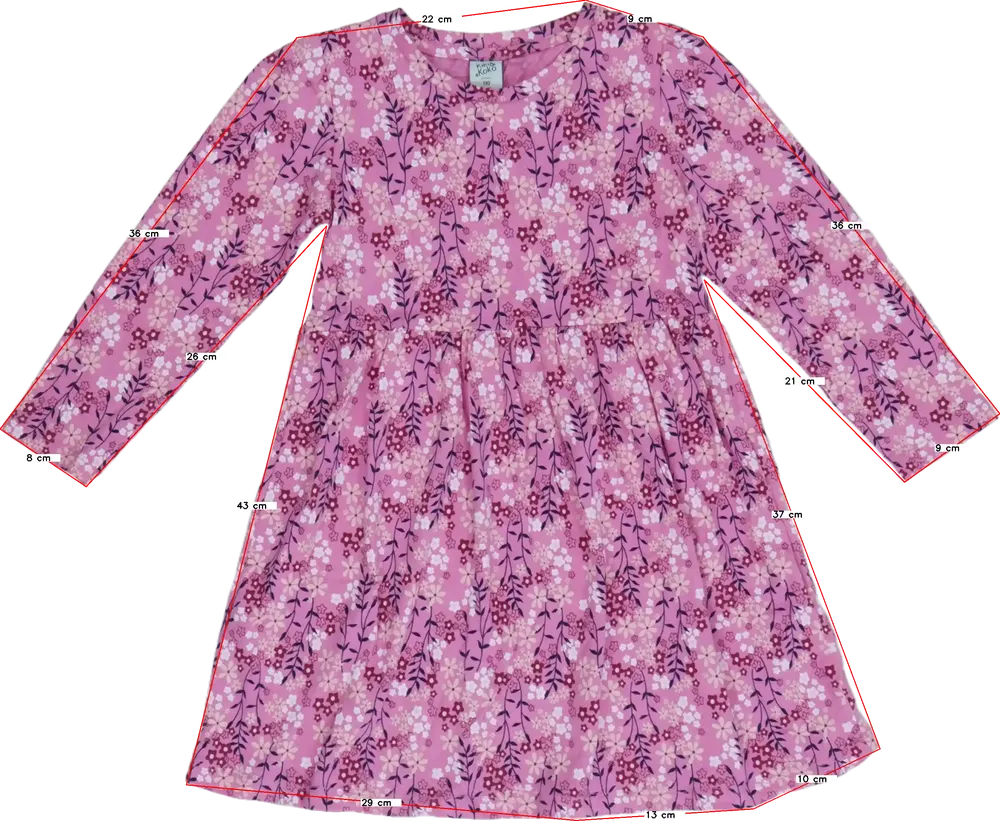 Rózsaszín Kiki&amp;Koko Ruha EU 110 / UK 5 év / US 5 év/XS