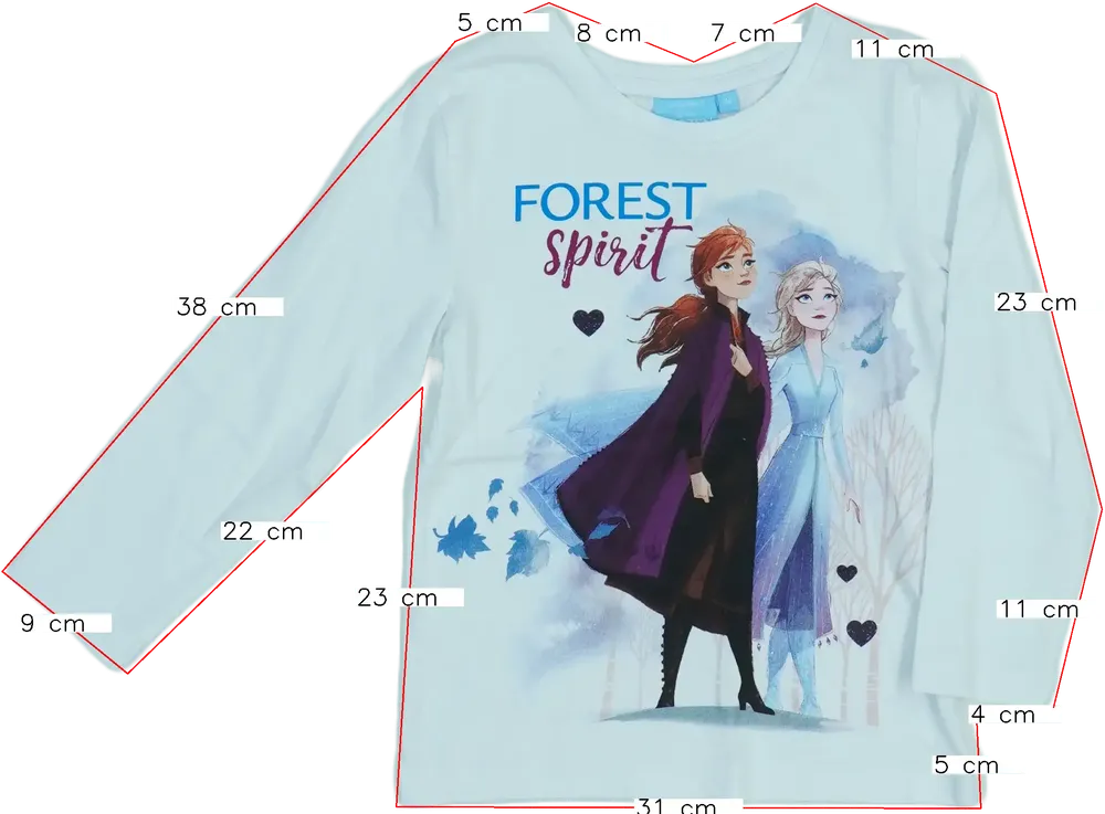 Fehér Disney Hosszú ujjú felső EU 104 / UK 4 év / US 4T/XS