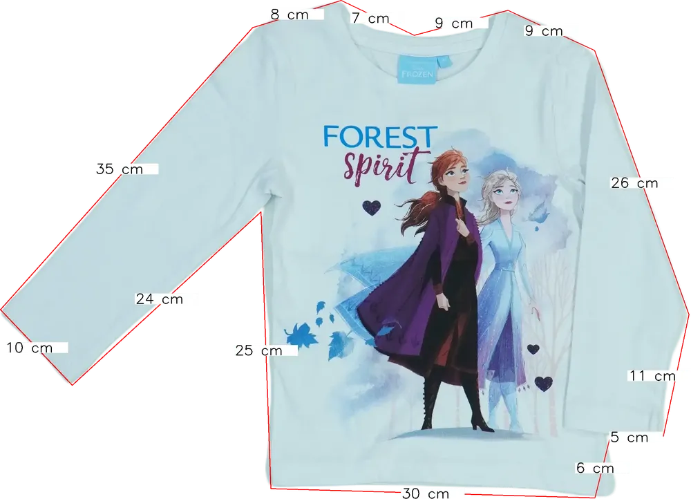 Fehér Disney Hosszú ujjú felső EU 110 / UK 5 év / US 5 év/XS