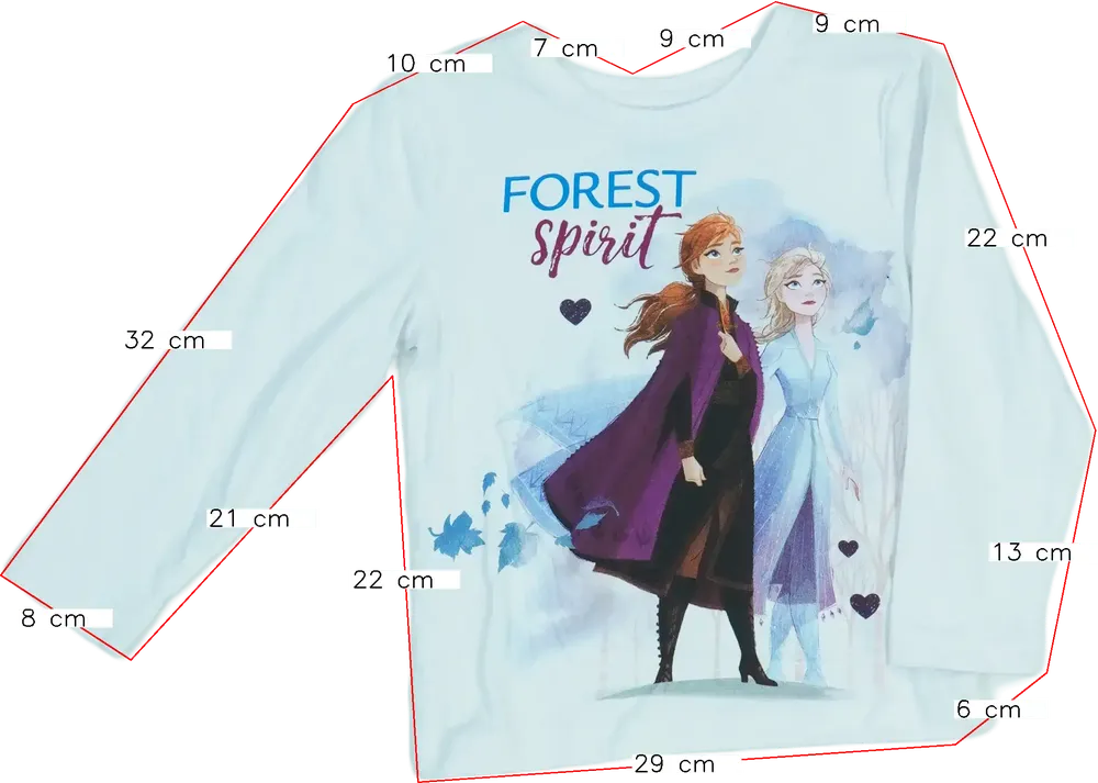 Fehér Disney Hosszú ujjú felső EU 98 / UK 3 év / US 3T