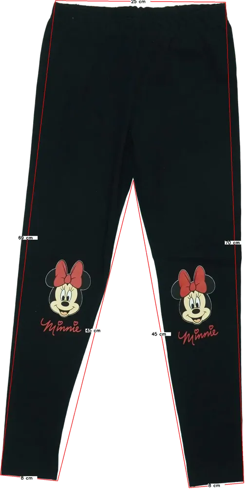 Fekete Disney Leggings EU 122 / UK 7 év / US 7 év/M