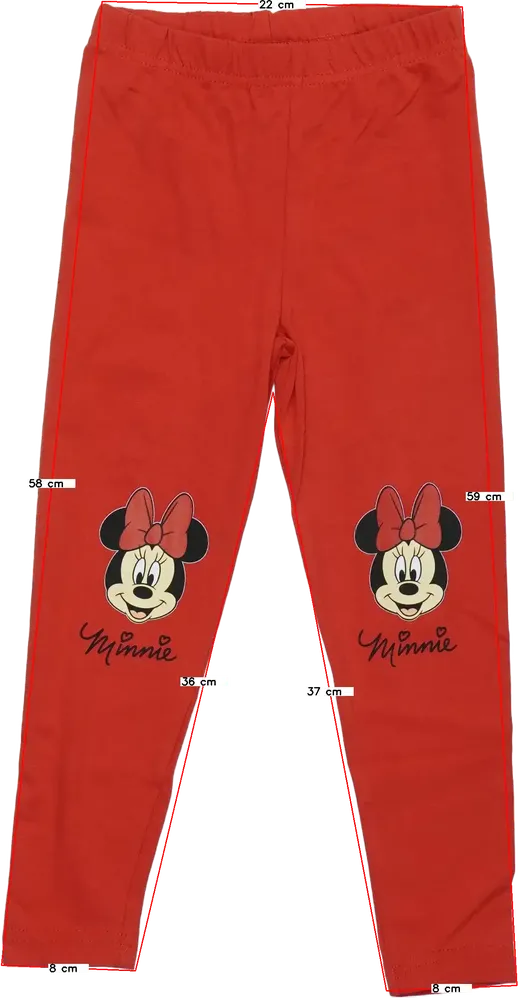 Piros Disney Leggings EU 104 / UK 4 év / US 4T/XS