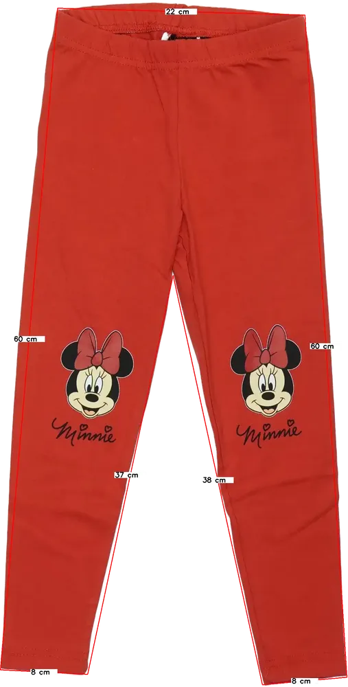 Piros Disney Leggings EU 110 / UK 5 év / US 5 év/XS
