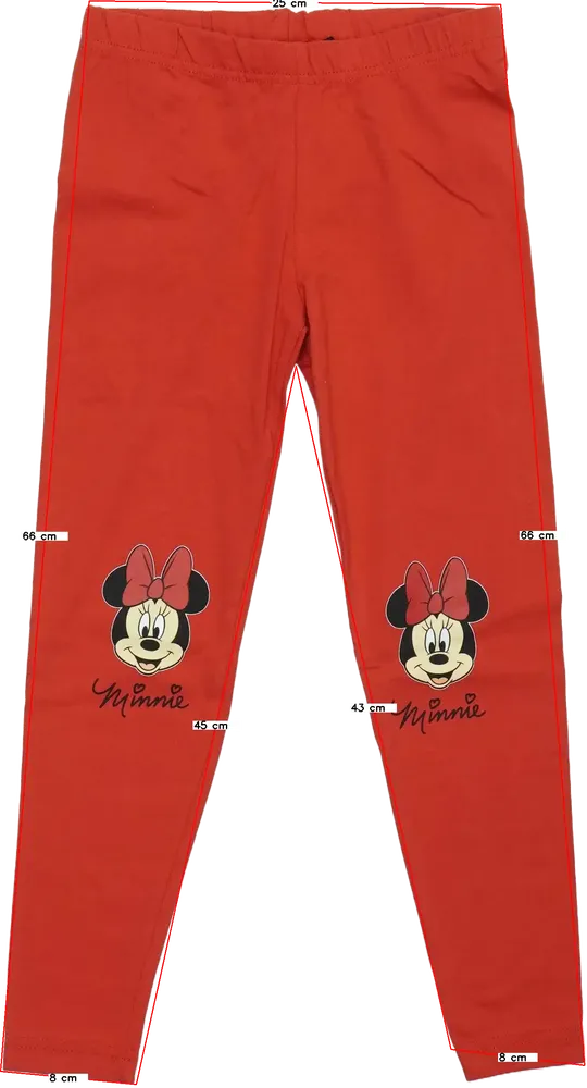 Piros Disney Leggings EU 122 / UK 7 év / US 7 év/M