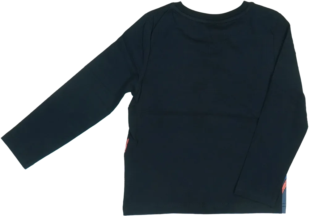 Fekete Marvel Hosszú ujjú felső EU 110 / UK 5 év / US 5 év/XS