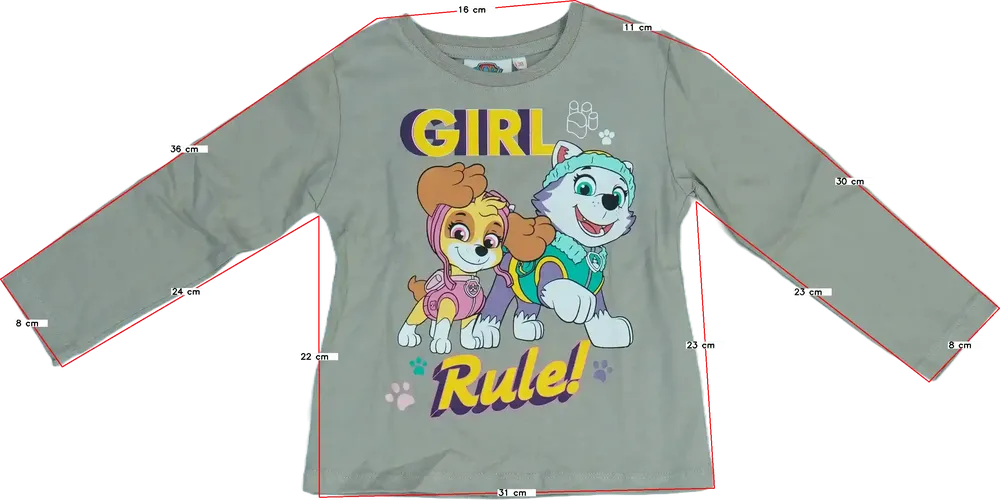 Barna Nickelodeon Hosszú ujjú felső EU 110 / UK 5 év / US 5 év/XS