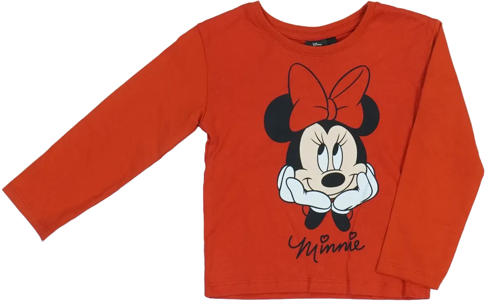 Piros Disney Hosszú ujjú felső EU 92 / UK 2 év / US 2T