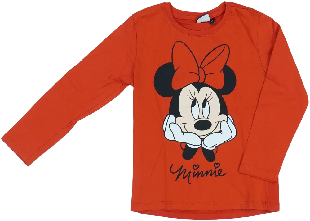 Piros Disney Hosszú ujjú felső EU 116 / UK 6 év / US 6 év/S