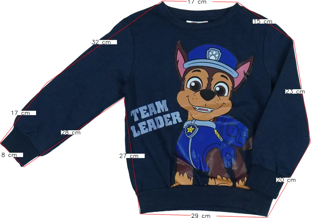 Kék Nickelodeon Pulóver EU 122 / UK 7 év / US 7 év/M