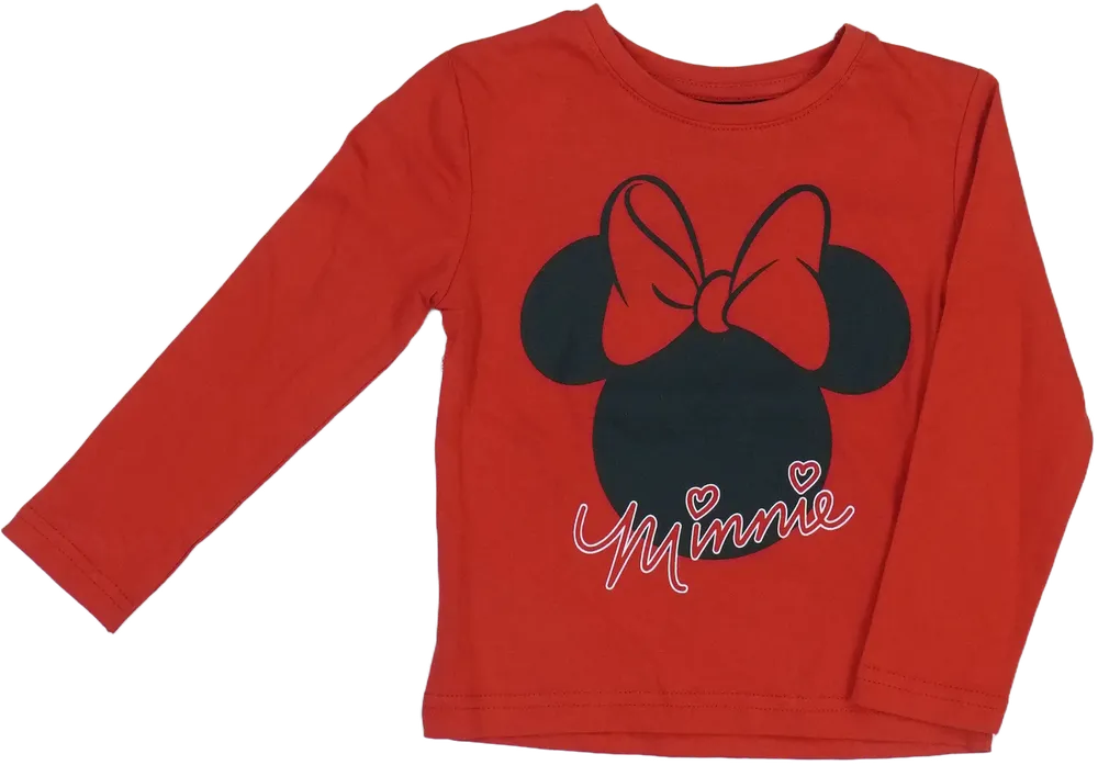 Piros Disney Hosszú ujjú felső EU 92 / UK 2 év / US 2T
