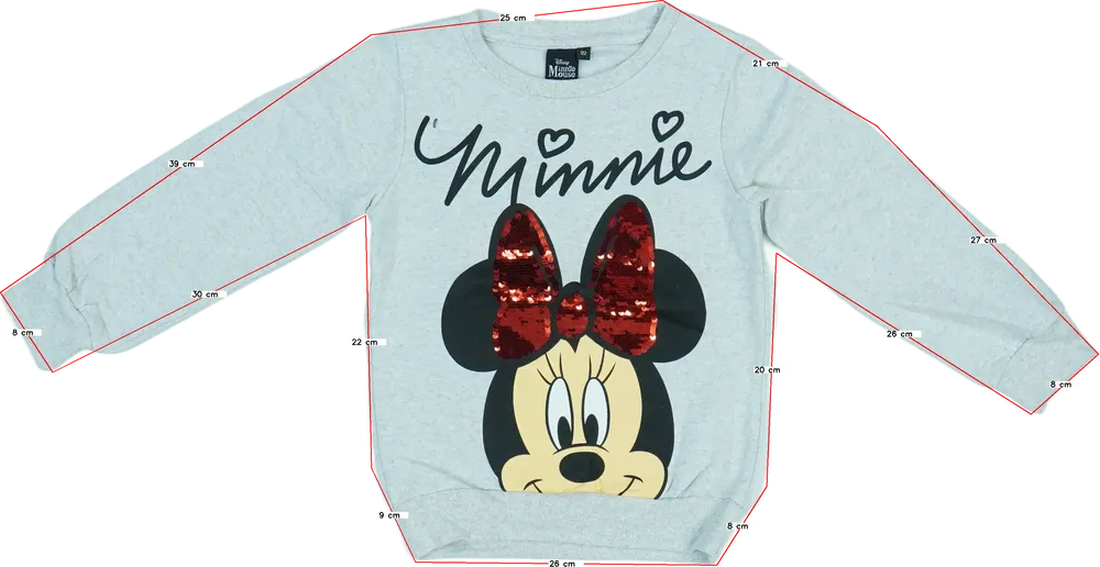 Szürke Disney Pulóver EU 122 / UK 7 év / US 7 év/M