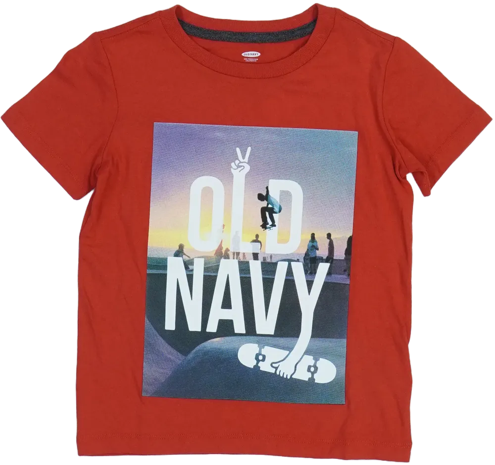 Piros Old Navy Póló EU 110 / UK 5 év / US 5 év/XS