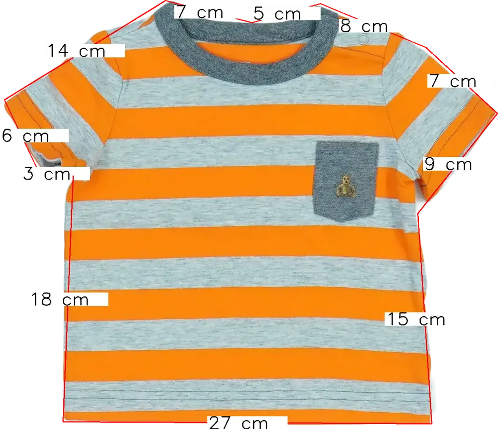 Szürke GAP Póló EU 68 / UK 3-6 hónap / US 3-6 hónap