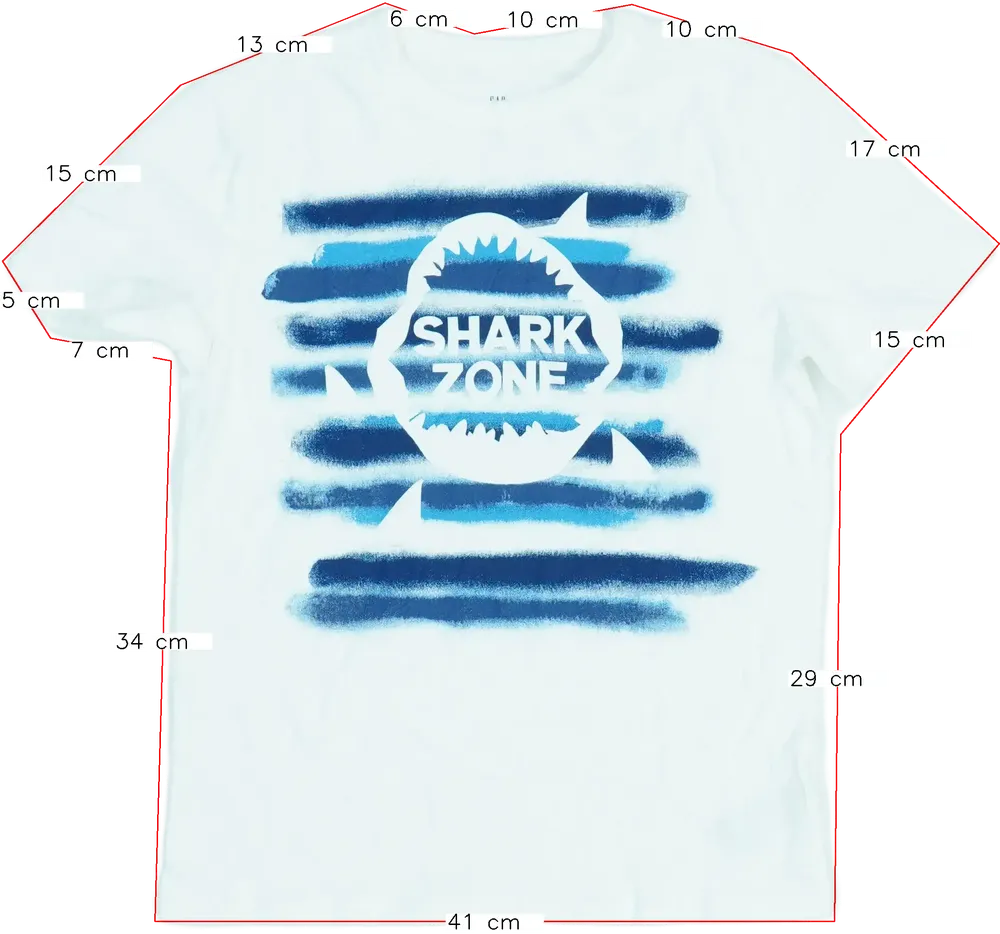 Fehér GAP Póló EU 134 / UK 9 év / US 9 év/L