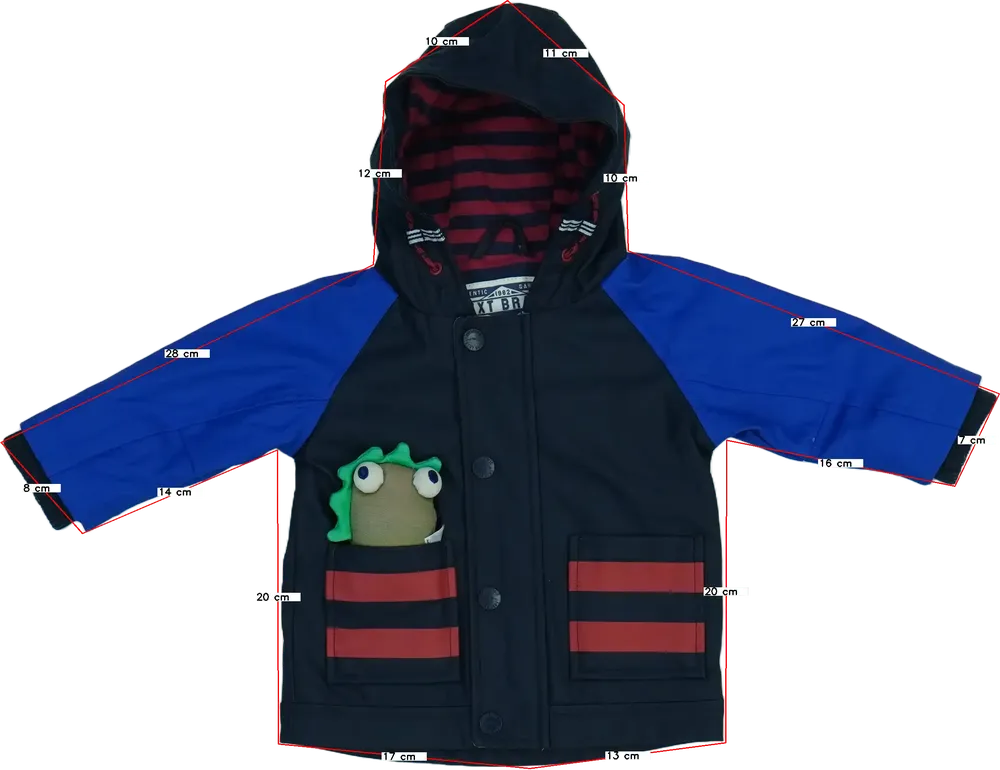 Fekete Next Esőkabát EU 68 / UK 3-6 hónap / US 3-6 hónap