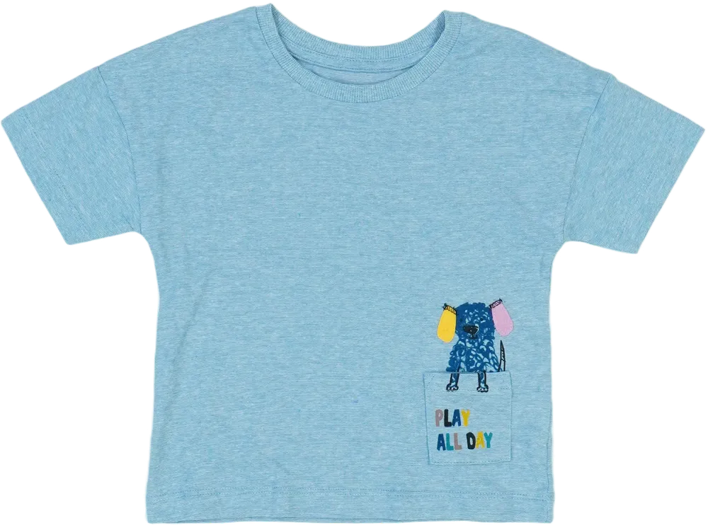 Kék Little Kids Póló EU 86 / UK 12-18 hónap / US 18 hónap