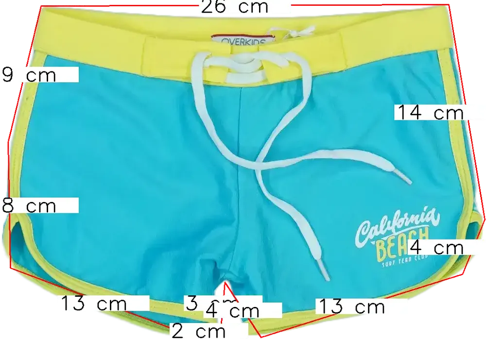 Kék Overkids Fürdőnadrág EU 110 / UK 5 év / US 5 év/XS