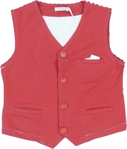 Piros Overkids Mellény EU 110 / UK 5 év / US 5 év/XS