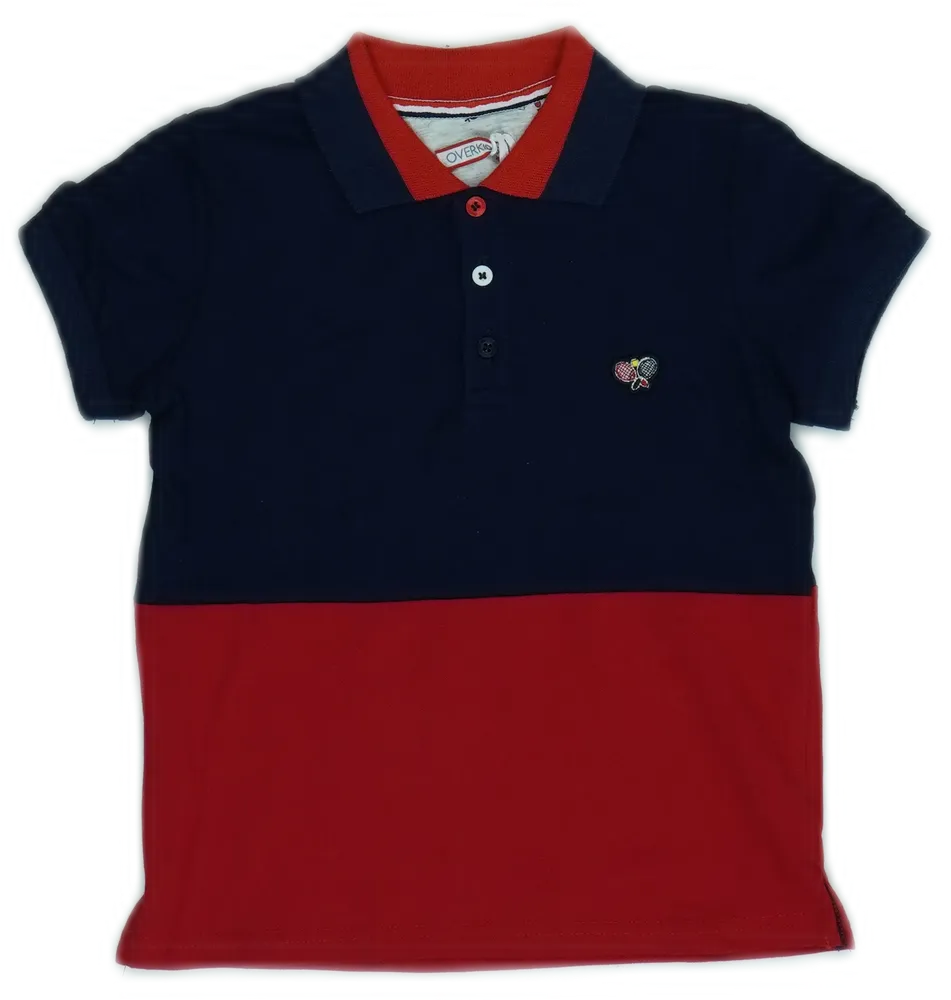 Kék Overkids Galléros póló EU 110 / UK 5 év / US 5 év/XS