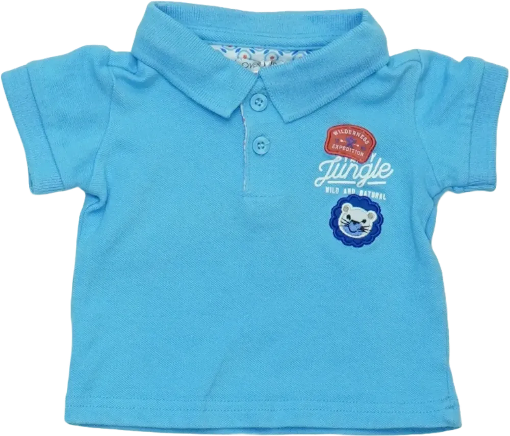 Kék Overkids Galléros póló EU 62 / UK 0-3 hónap / US 0-3 hónap