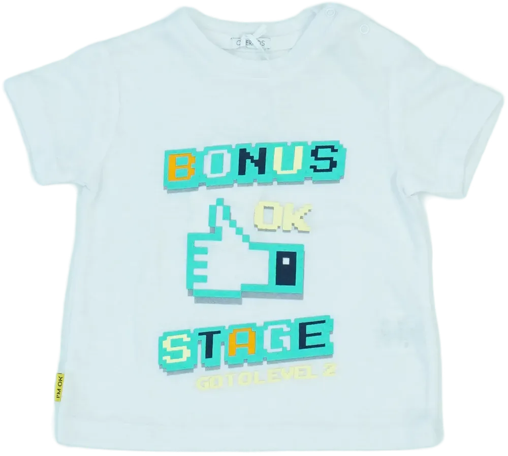 Fehér Overkids Póló EU 74 / UK 6-9 hónap / US 6-9 hónap