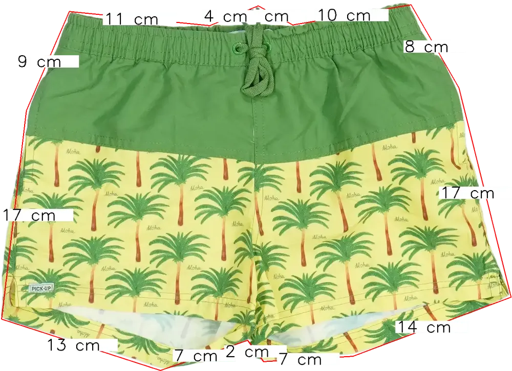 Zöld Overkids Fürdőnadrág EU 116 / UK 6 év / US 6 év/S