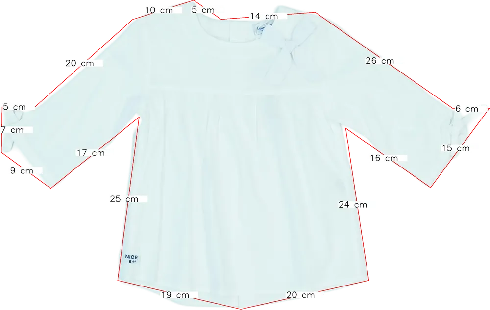 Fehér Overkids Blúz EU 104 / UK 4 év / US 4T/XS