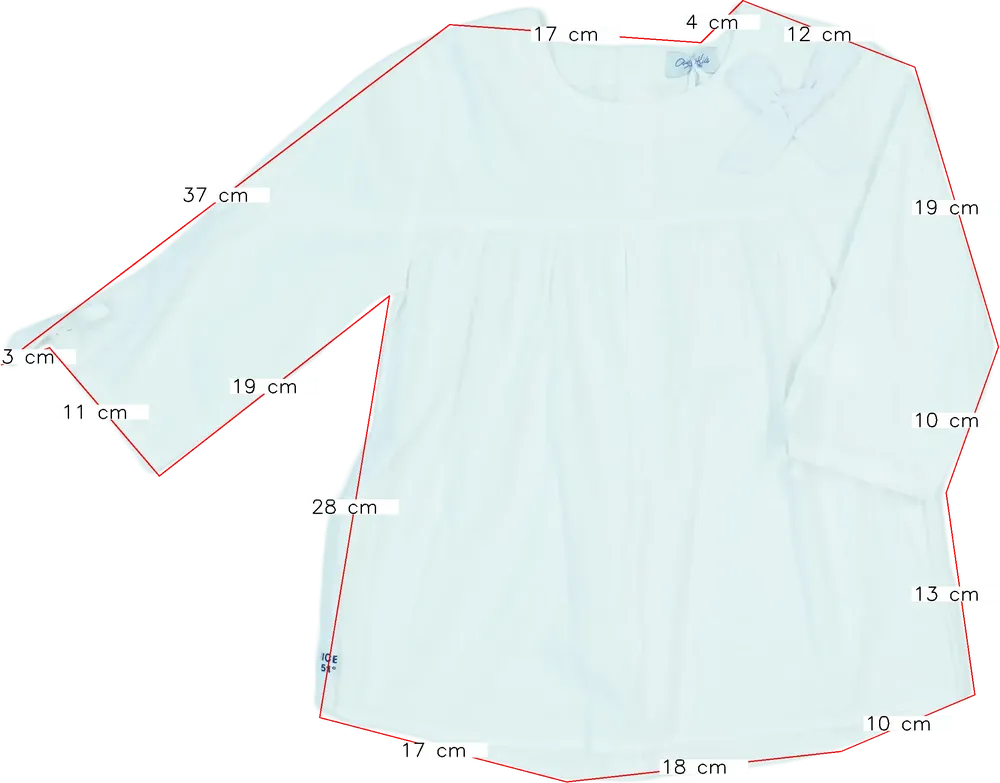 Fehér Overkids Blúz EU 116 / UK 6 év / US 6 év/S