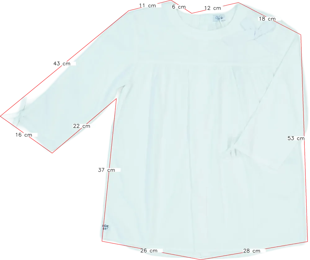 Fehér Overkids Blúz EU 140 / UK 10 év / US 10 év/L