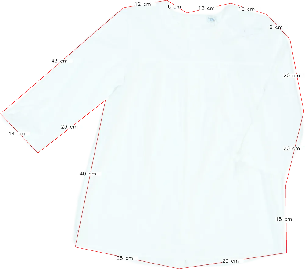 Fehér Overkids Blúz EU 158 / UK 13 év / US 14 év/XL