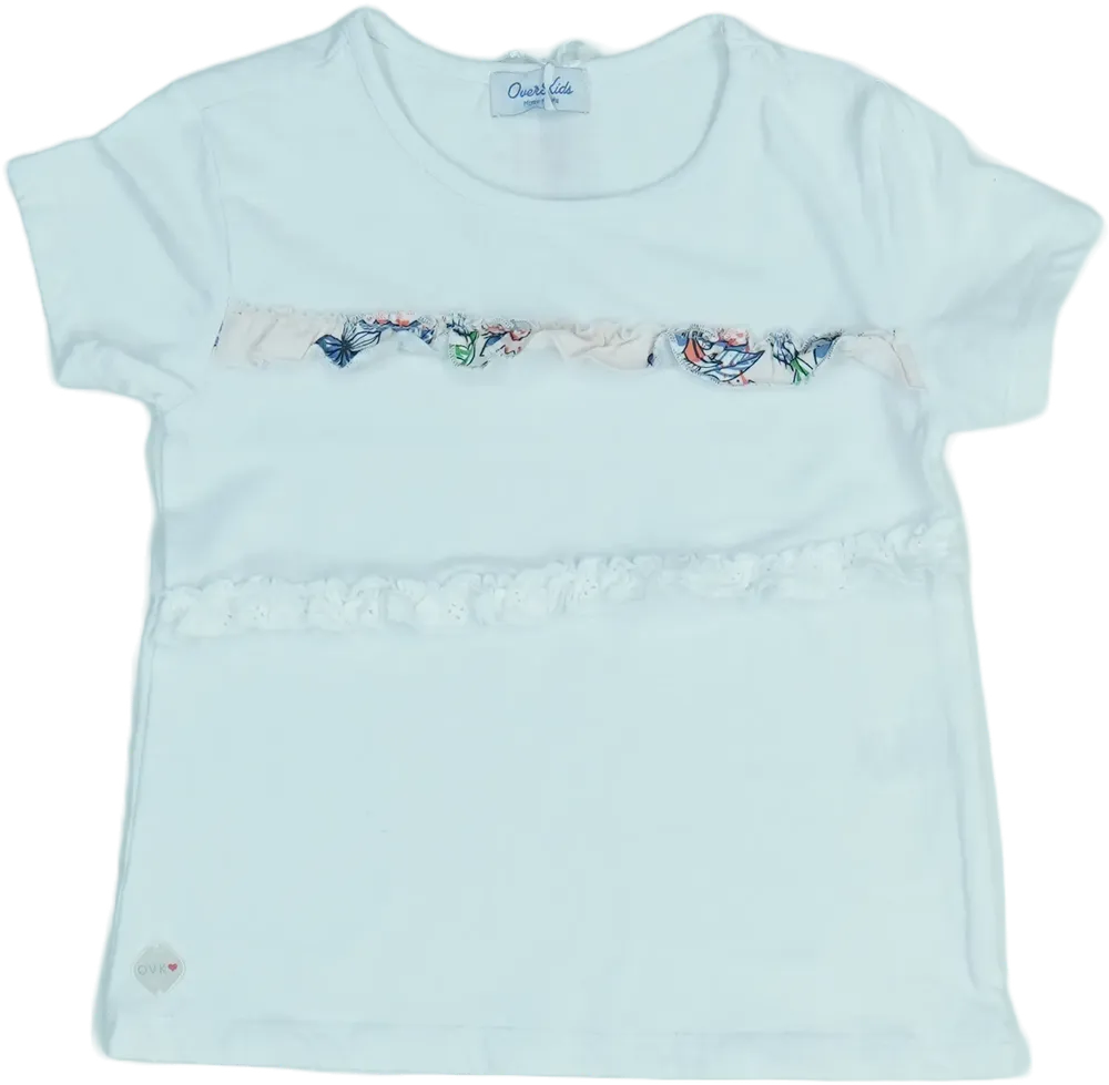 Fehér Overkids Póló EU 104 / UK 4 év / US 4T/XS