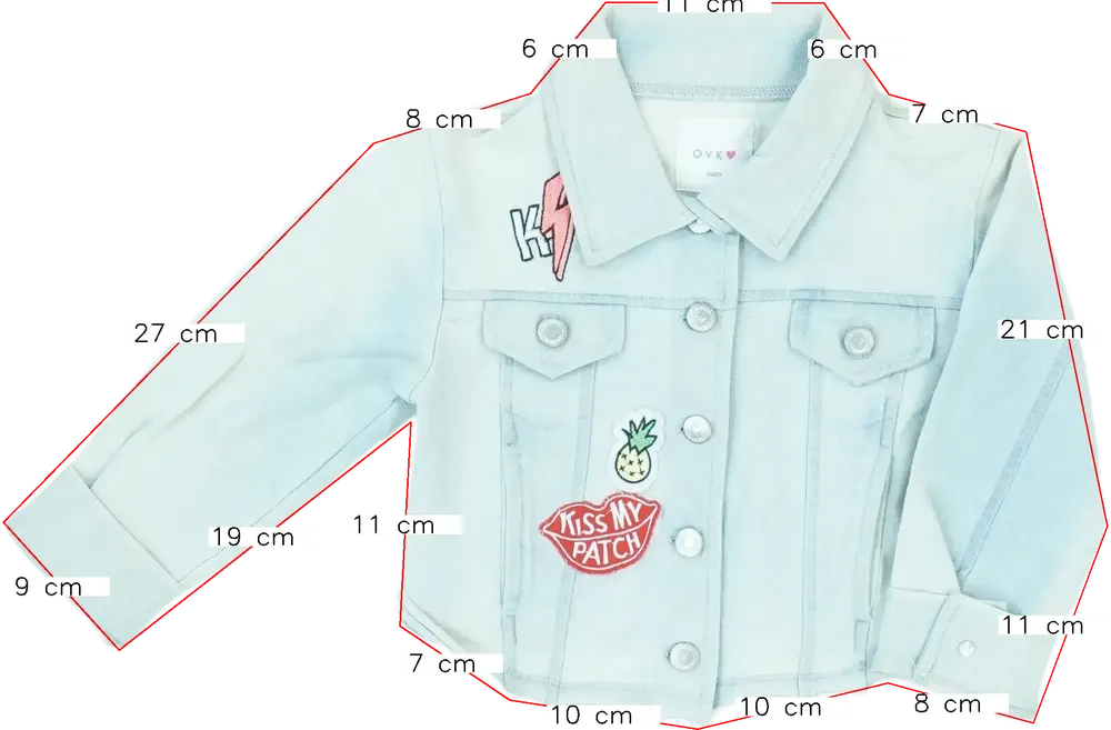 Kék Overkids Farmerdzseki EU 92 / UK 2 év / US 2T