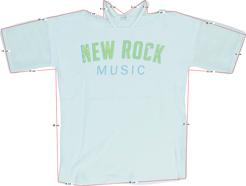 Fehér Overkids Póló EU 158 / UK 13 év / US 14 év/XL