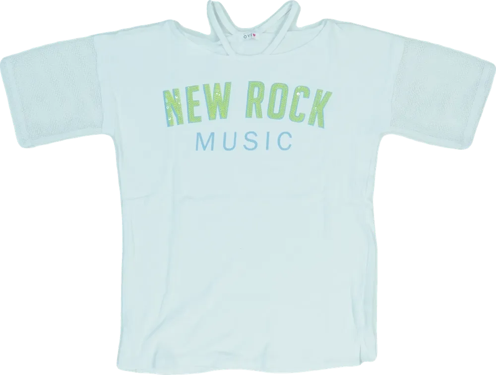 Fehér Overkids Póló EU 158 / UK 13 év / US 14 év/XL