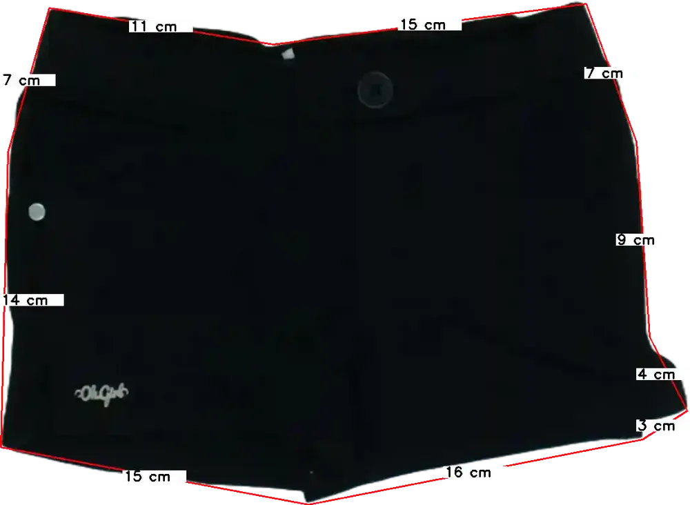 Fekete Overkids Rövidnadrág EU 98 / UK 3 év / US 3T