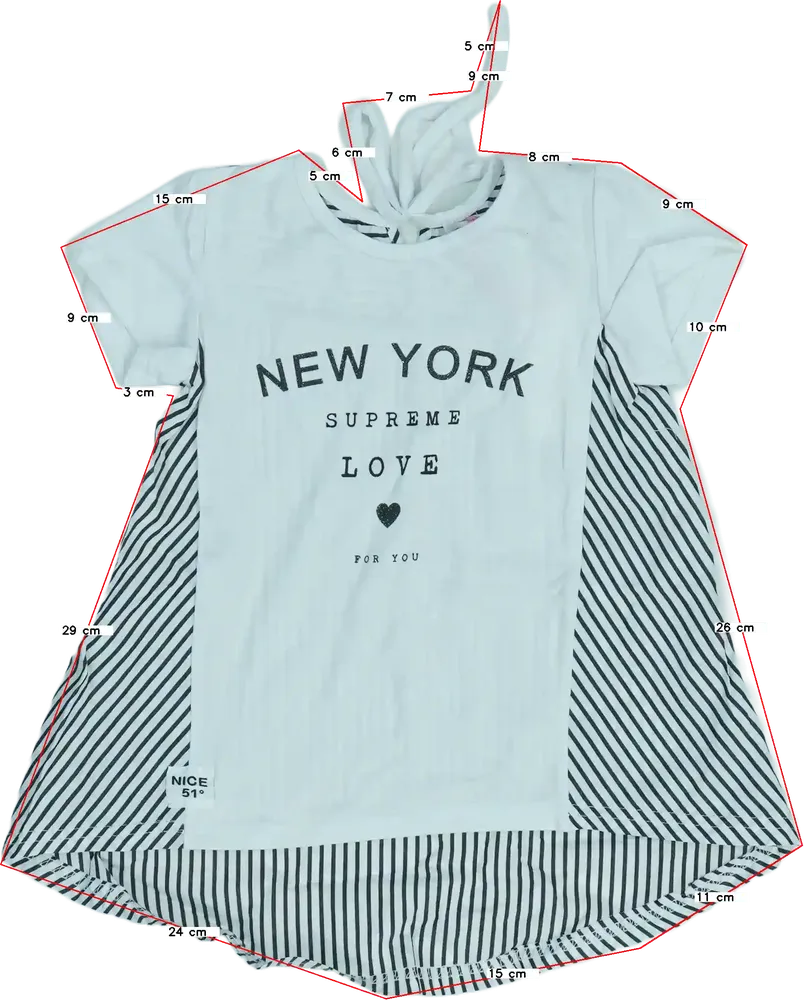 Fehér Overkids Tunika EU 92 / UK 2 év / US 2T