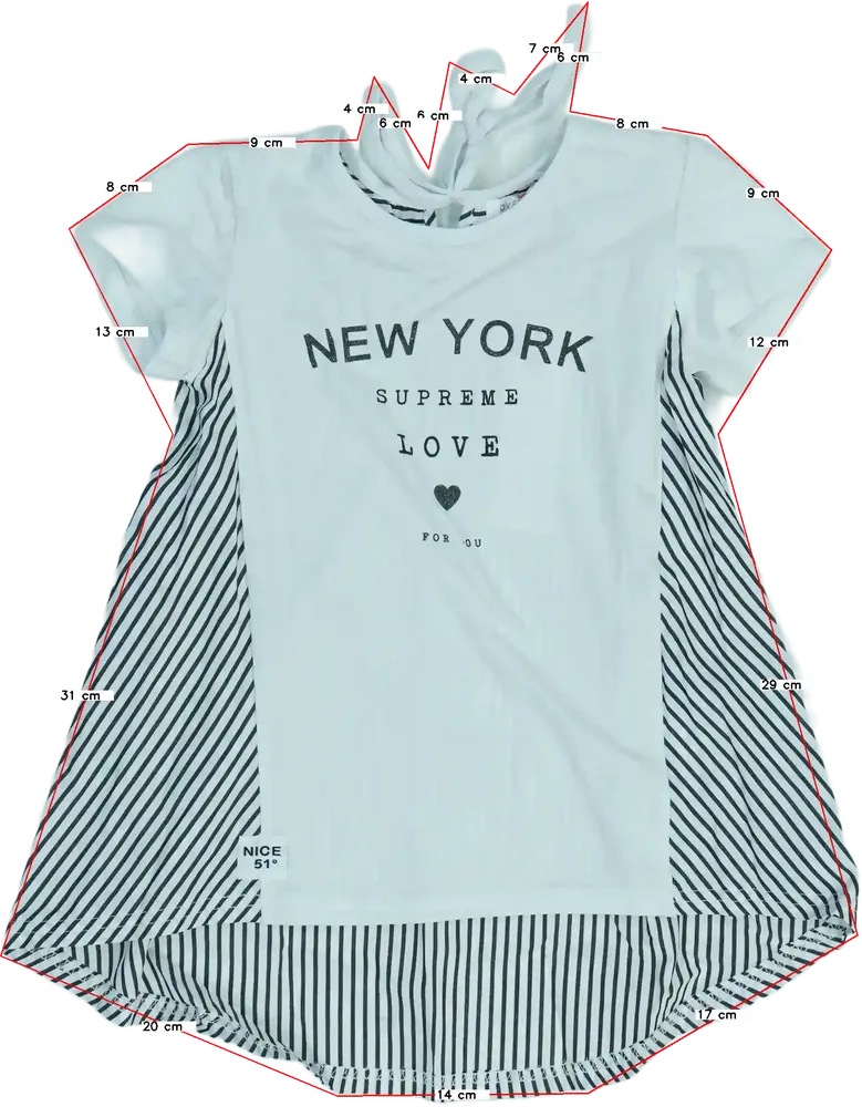 Fehér Overkids Tunika EU 104 / UK 4 év / US 4T/XS