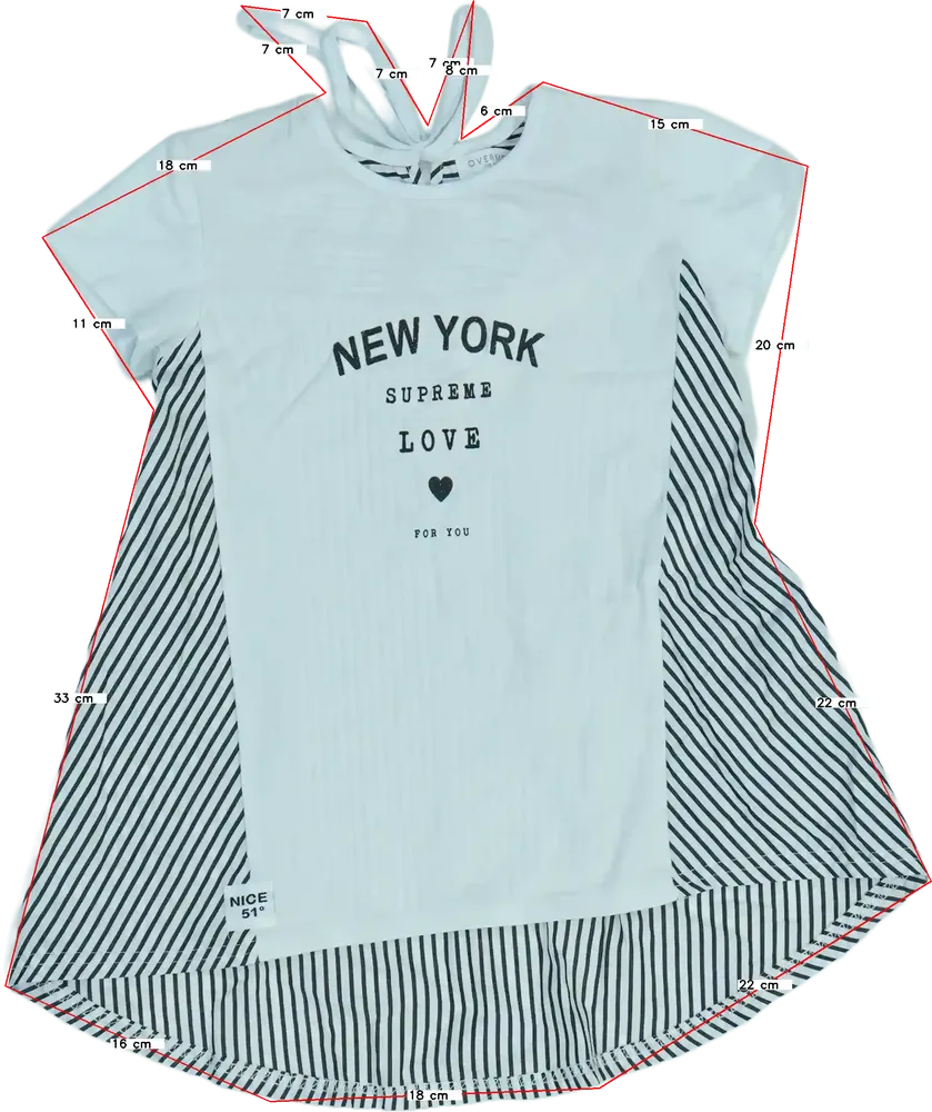 Fehér Overkids Tunika EU 110 / UK 5 év / US 5 év/XS